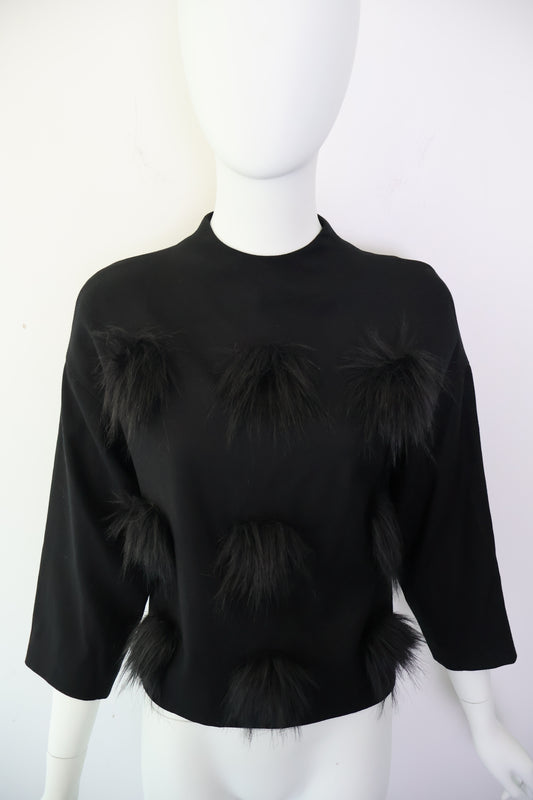 Japanese Label Pom Pom Top