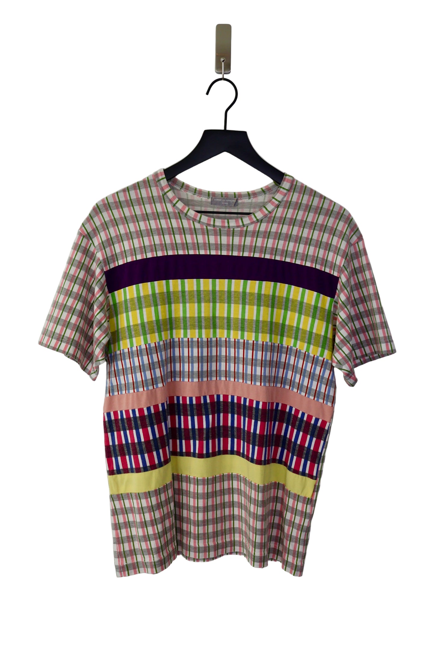 2010 Comme des Garçons Homme Patchwork Plaid T-Shirt