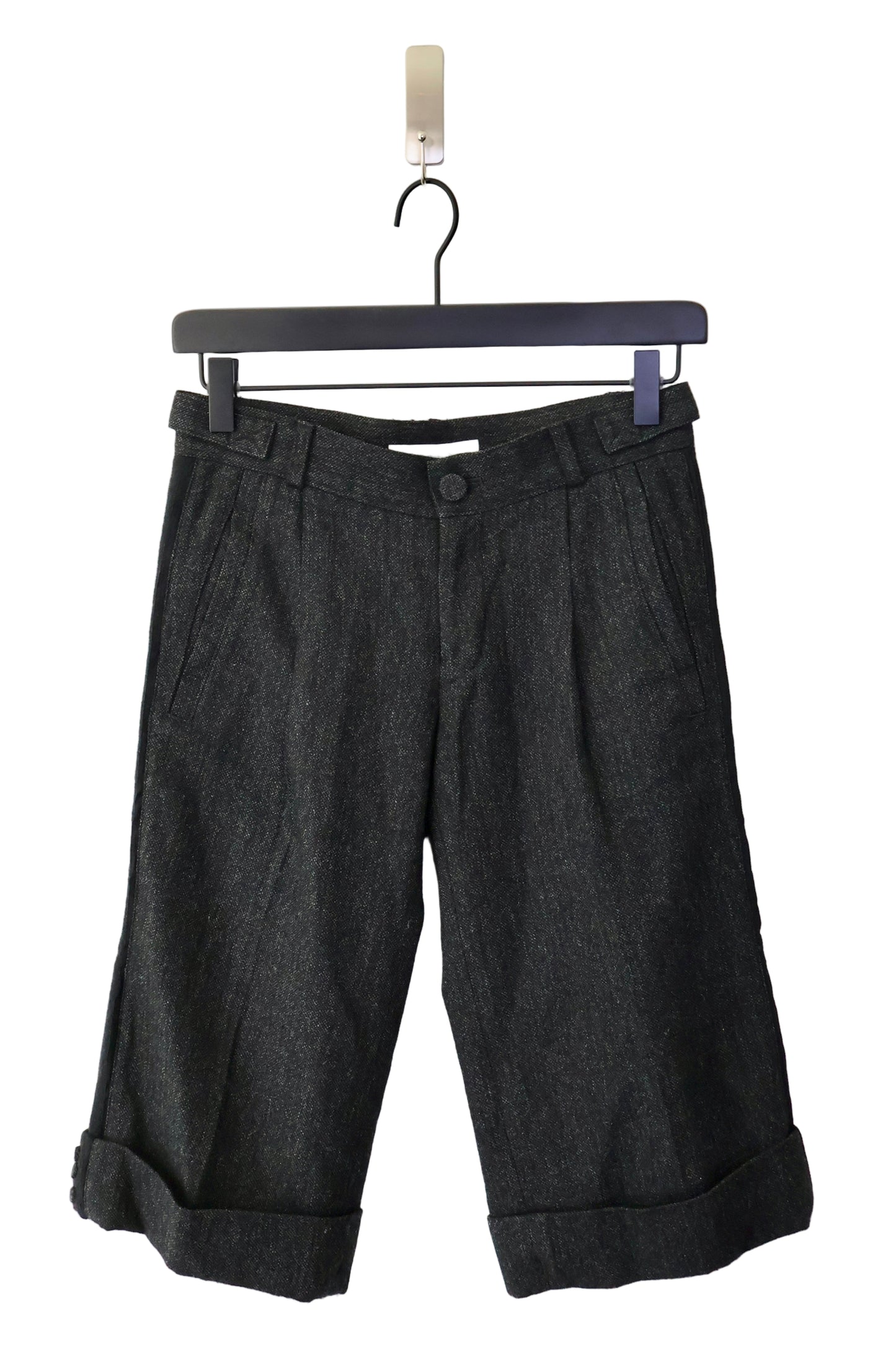 French Designer Wool Shorts