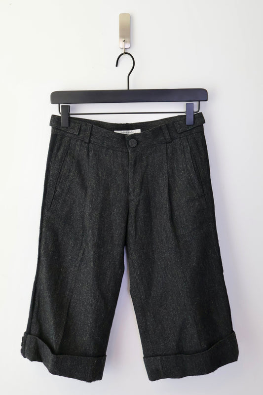 French Designer Wool Shorts