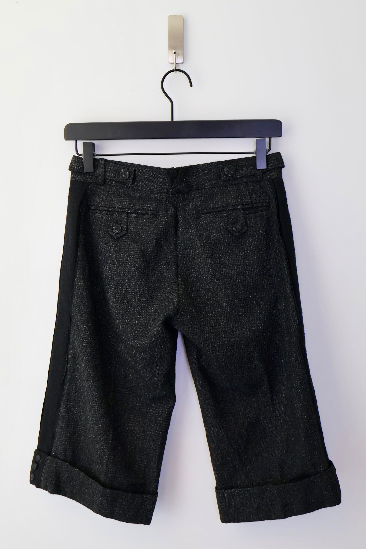French Designer Wool Shorts