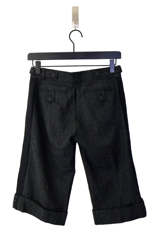 French Designer Wool Shorts