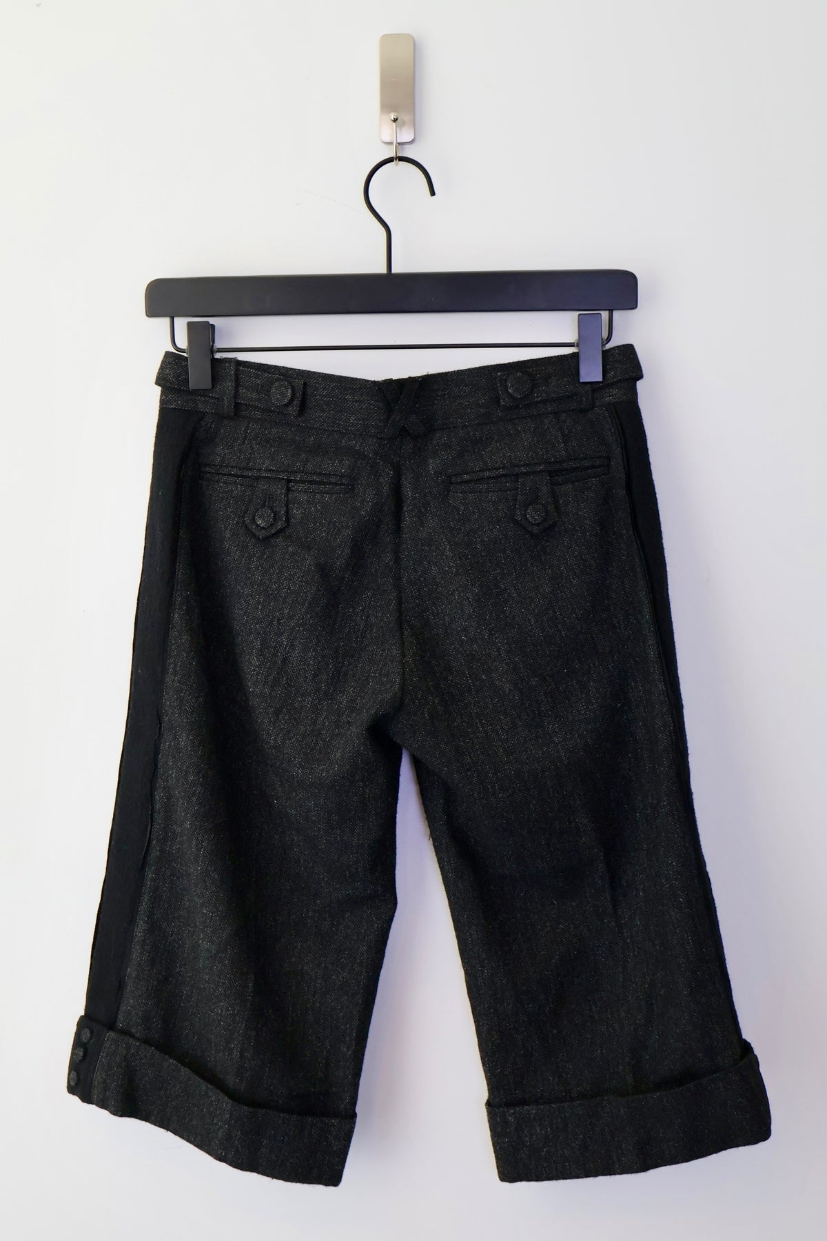 French Designer Wool Shorts