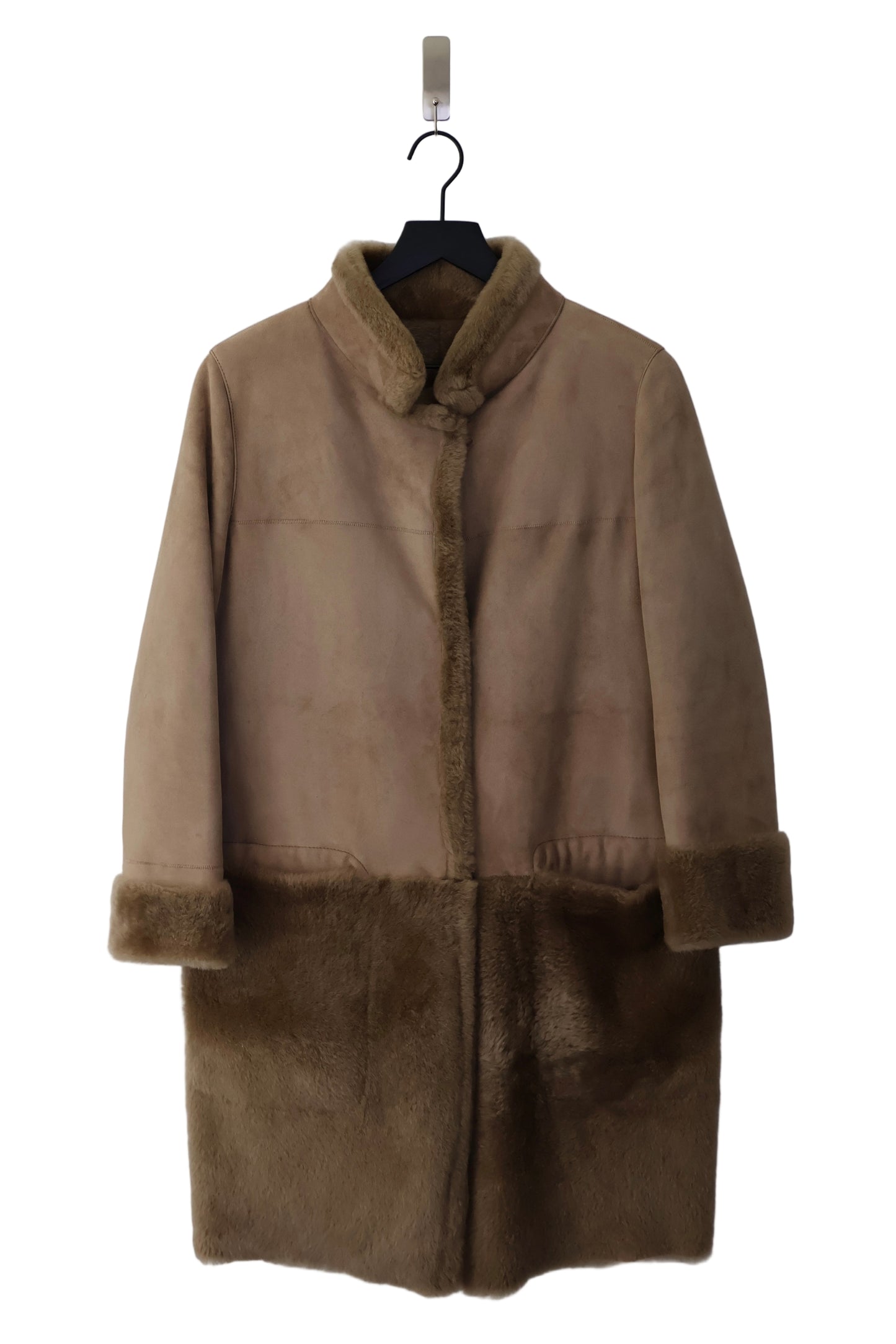 Sakayori Fur Trim Coat
