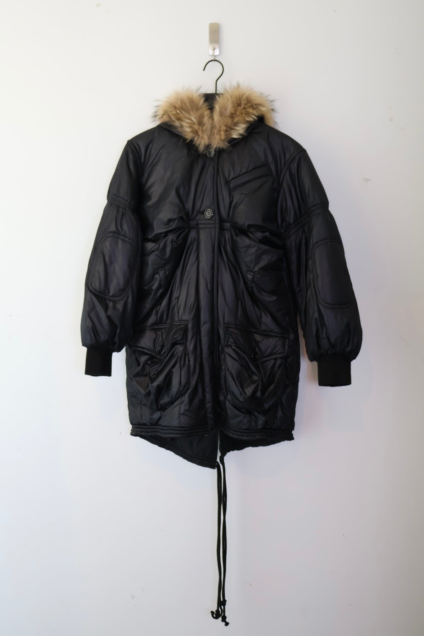 Antonio Berardi Fur Hood Puffer Coat