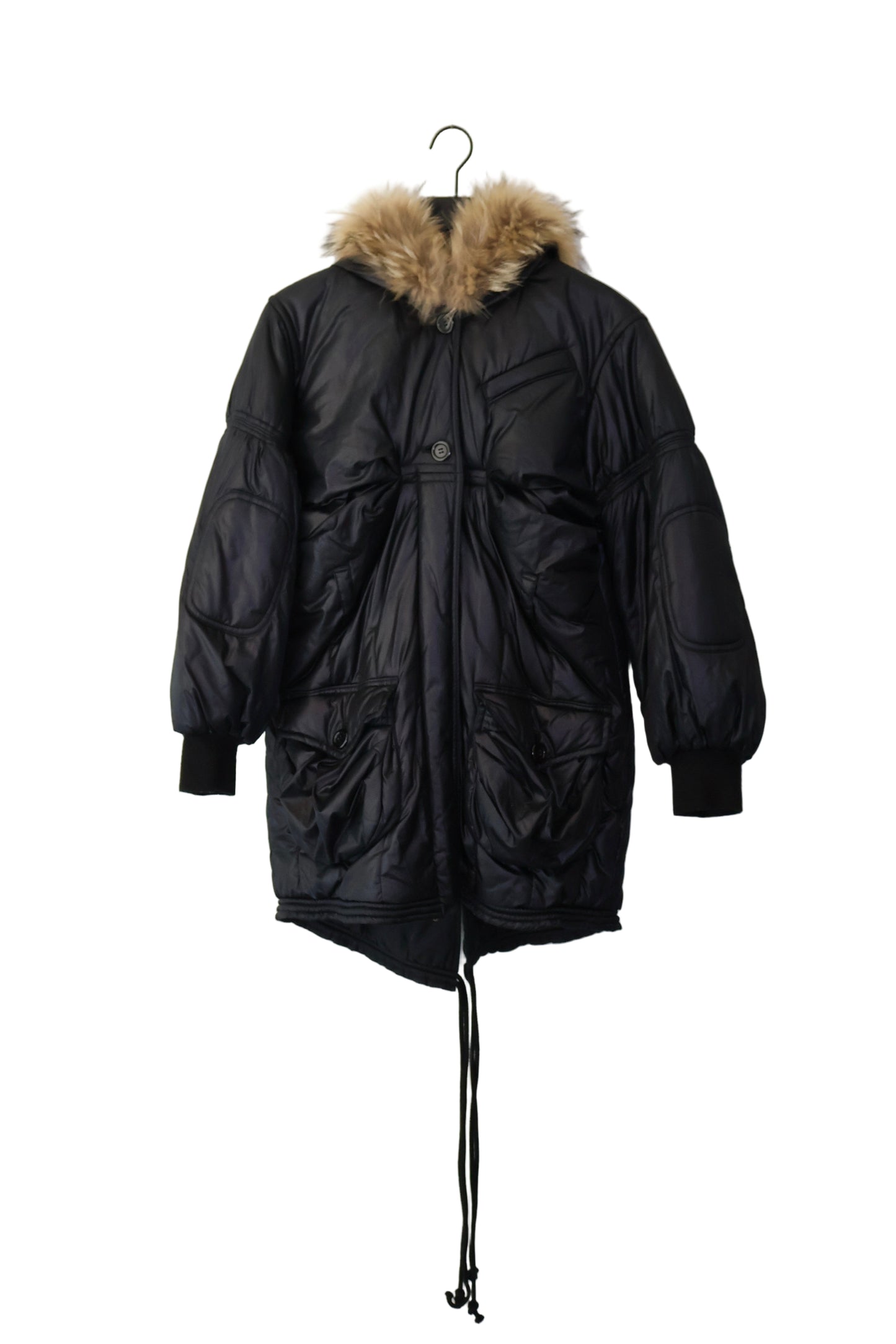 Antonio Berardi Fur Hood Puffer Coat