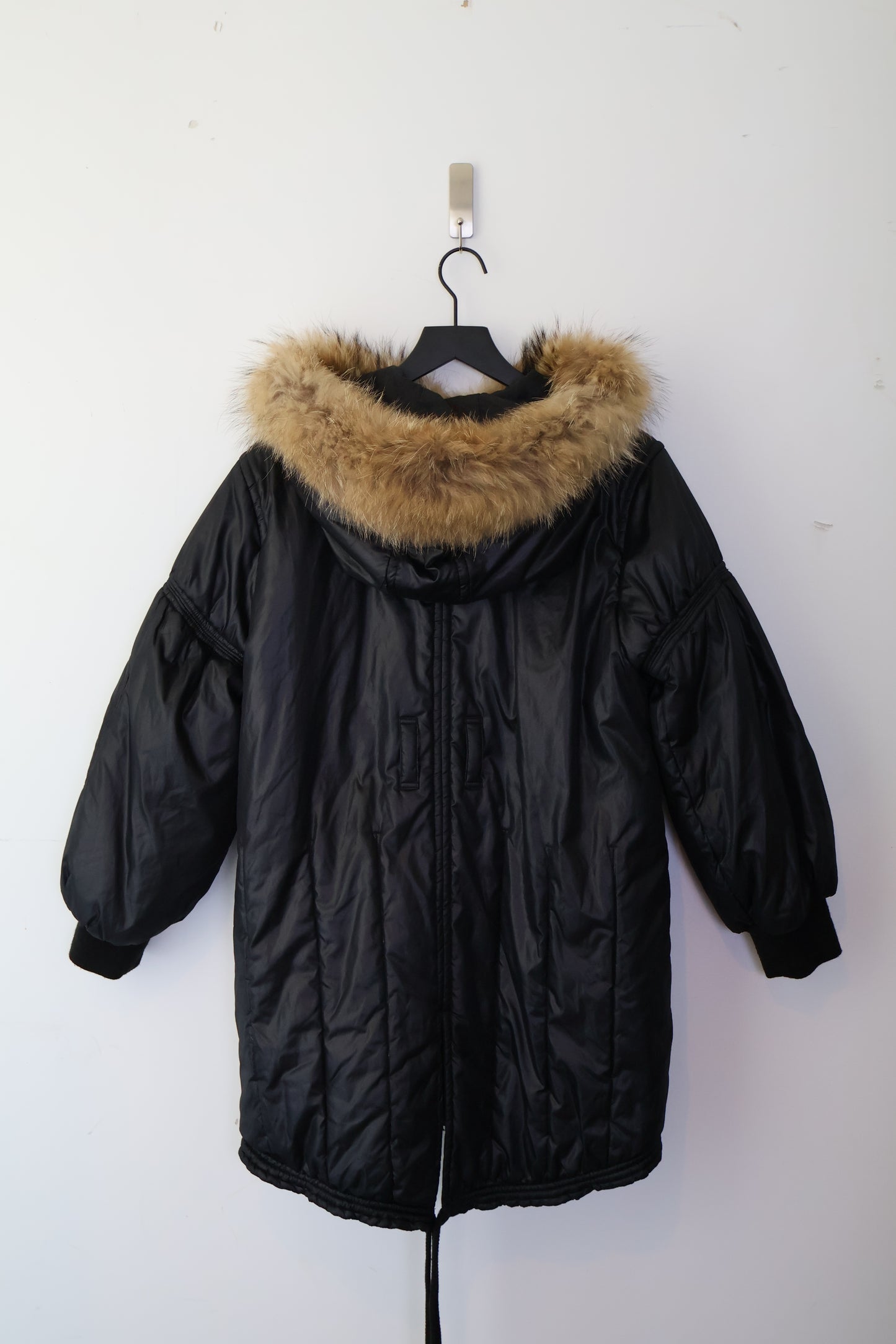 Antonio Berardi Fur Hood Puffer Coat