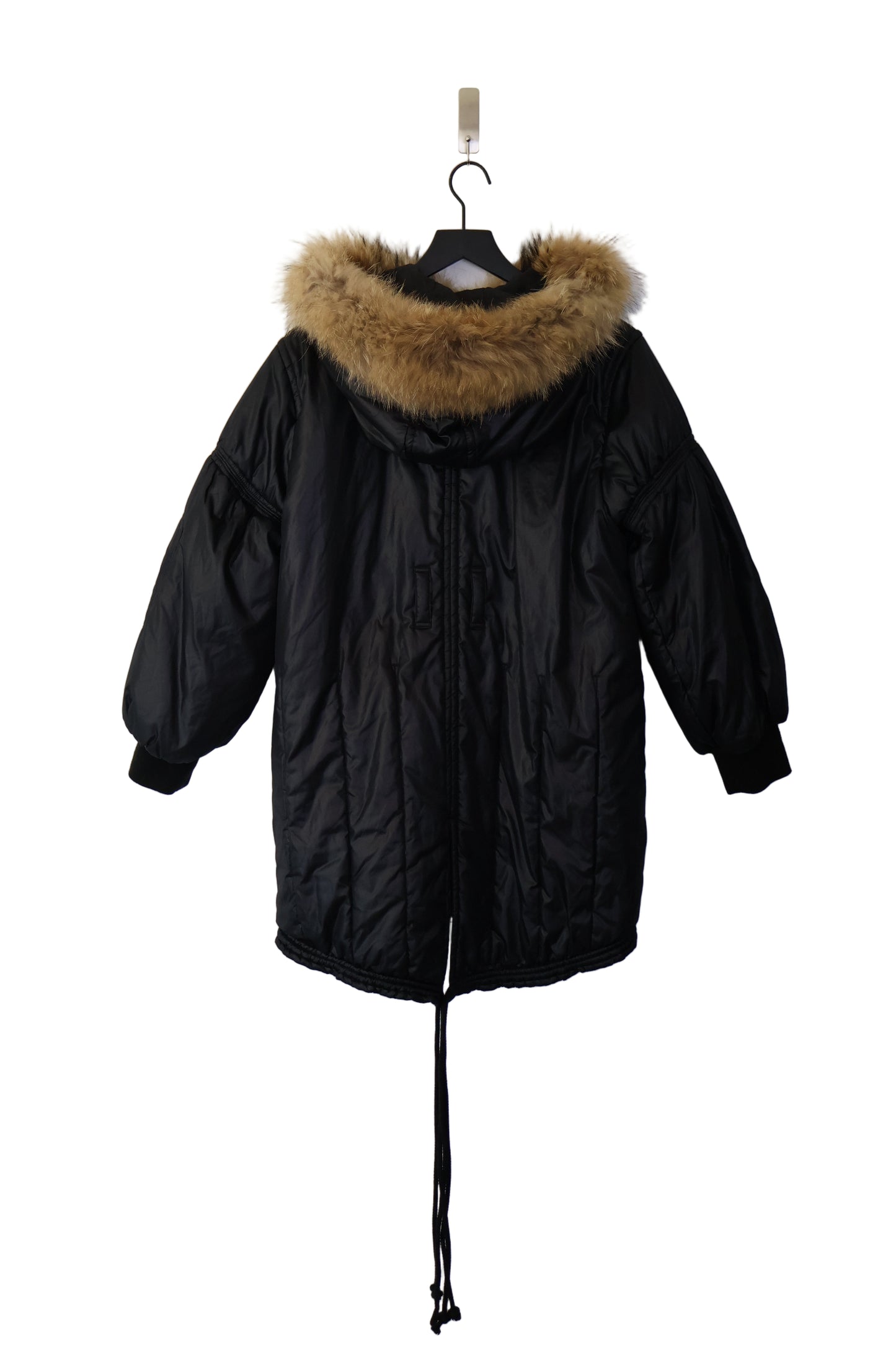 Antonio Berardi Fur Hood Puffer Coat