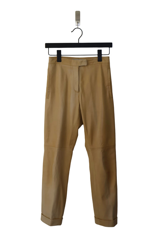 FW02 Ruffo Research Leather Trousers