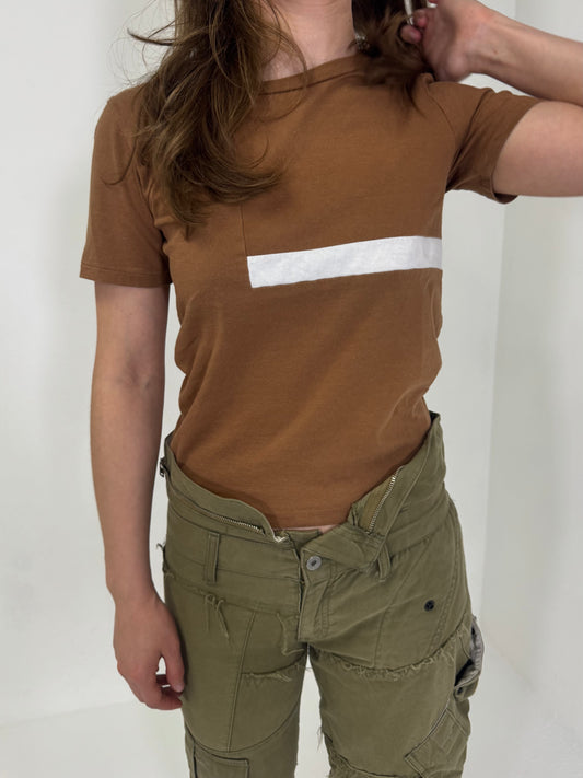 Alfaspin White Stripe T-Shirt