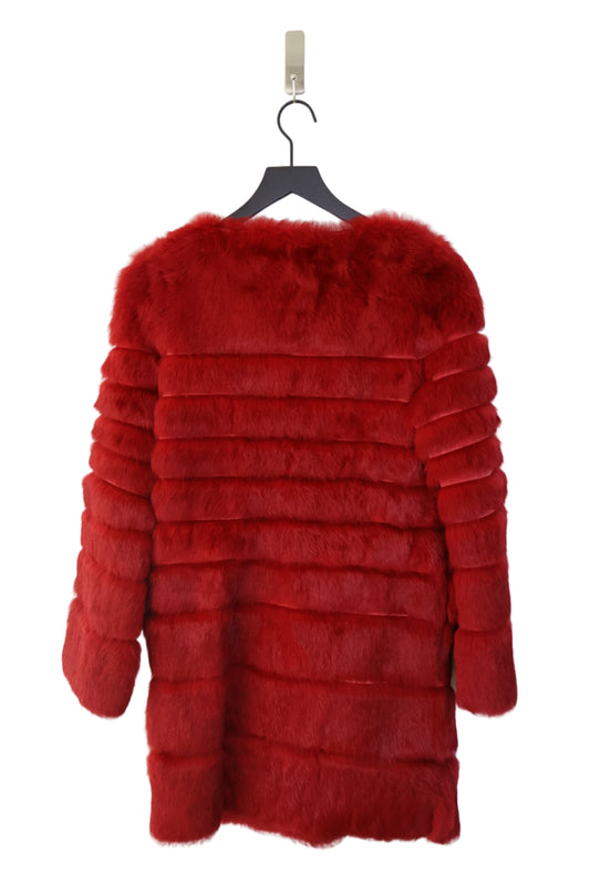 French Designer Rabbit Fur Coat