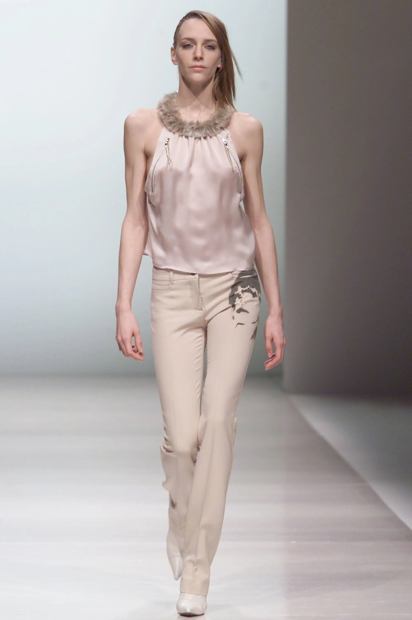 FW01 Chloé Face Print Trousers