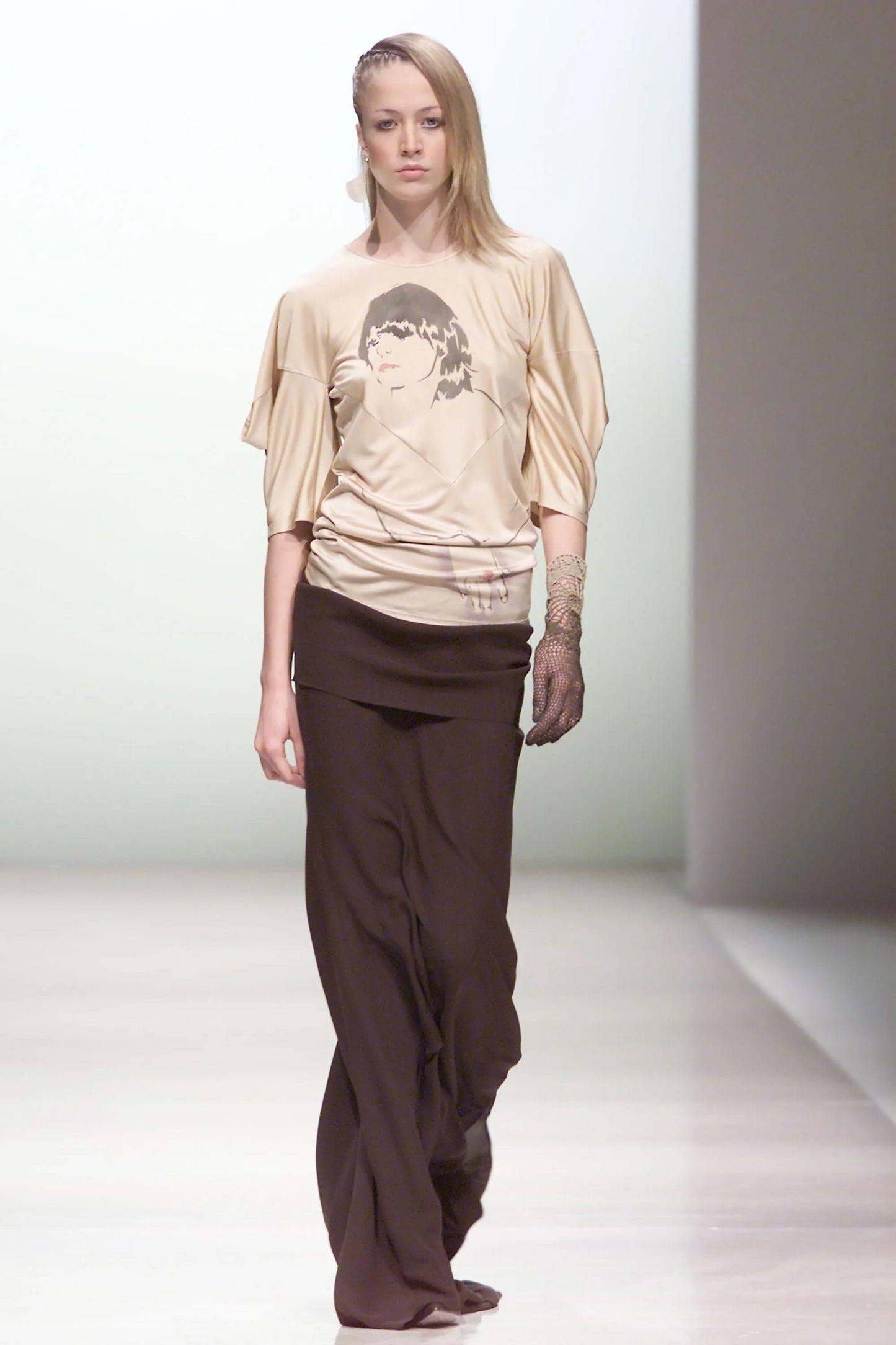 FW01 Chloé Face Print Trousers