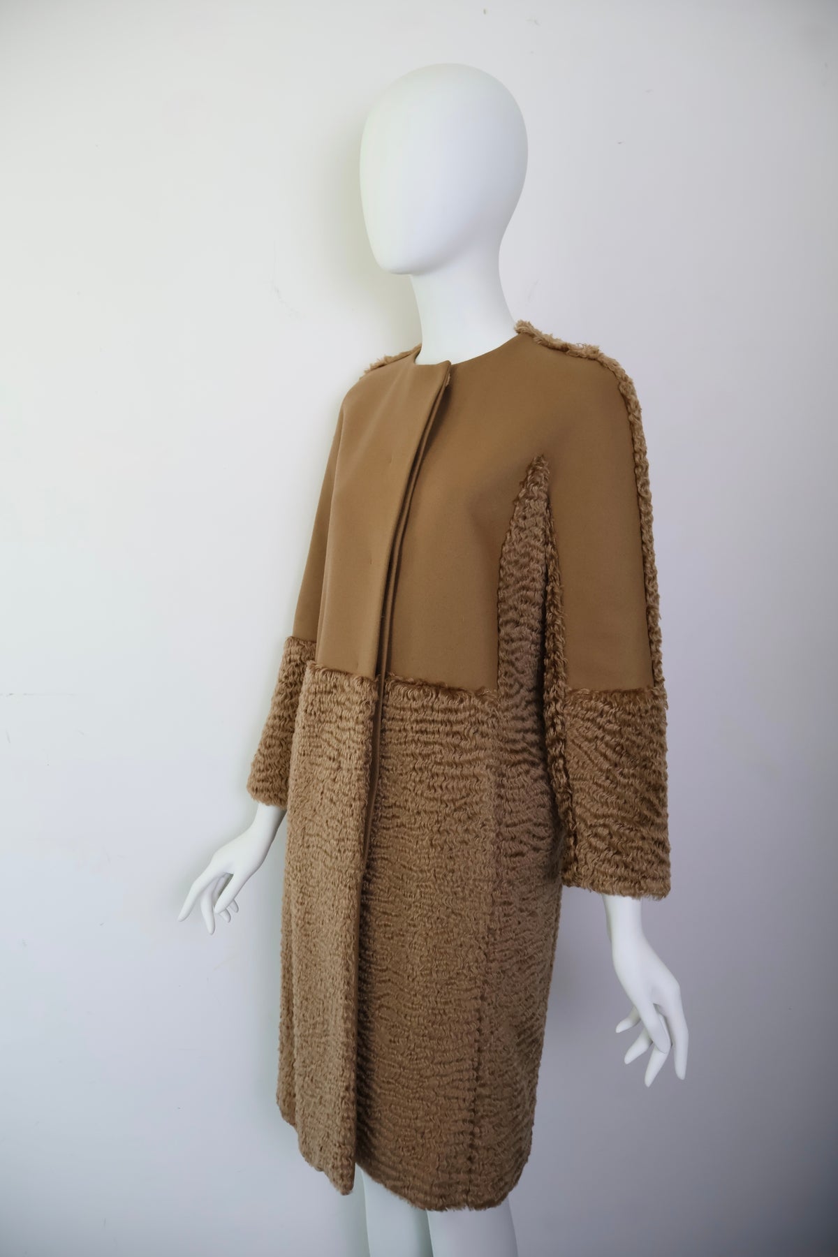 FW13 Veronique Branquinho Mohair Camel Coat