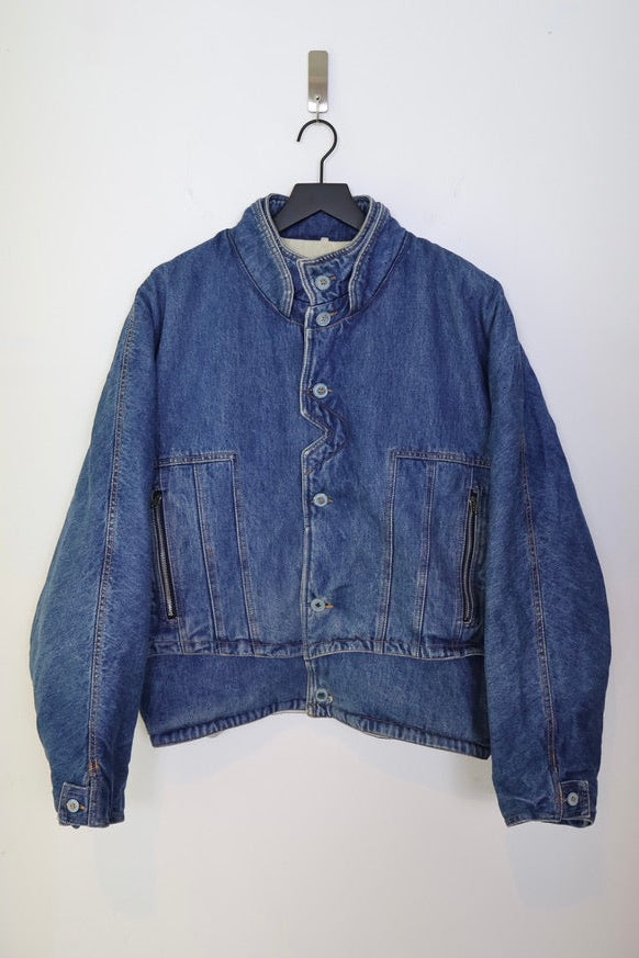 80s Italian Denim Bomber Jacket