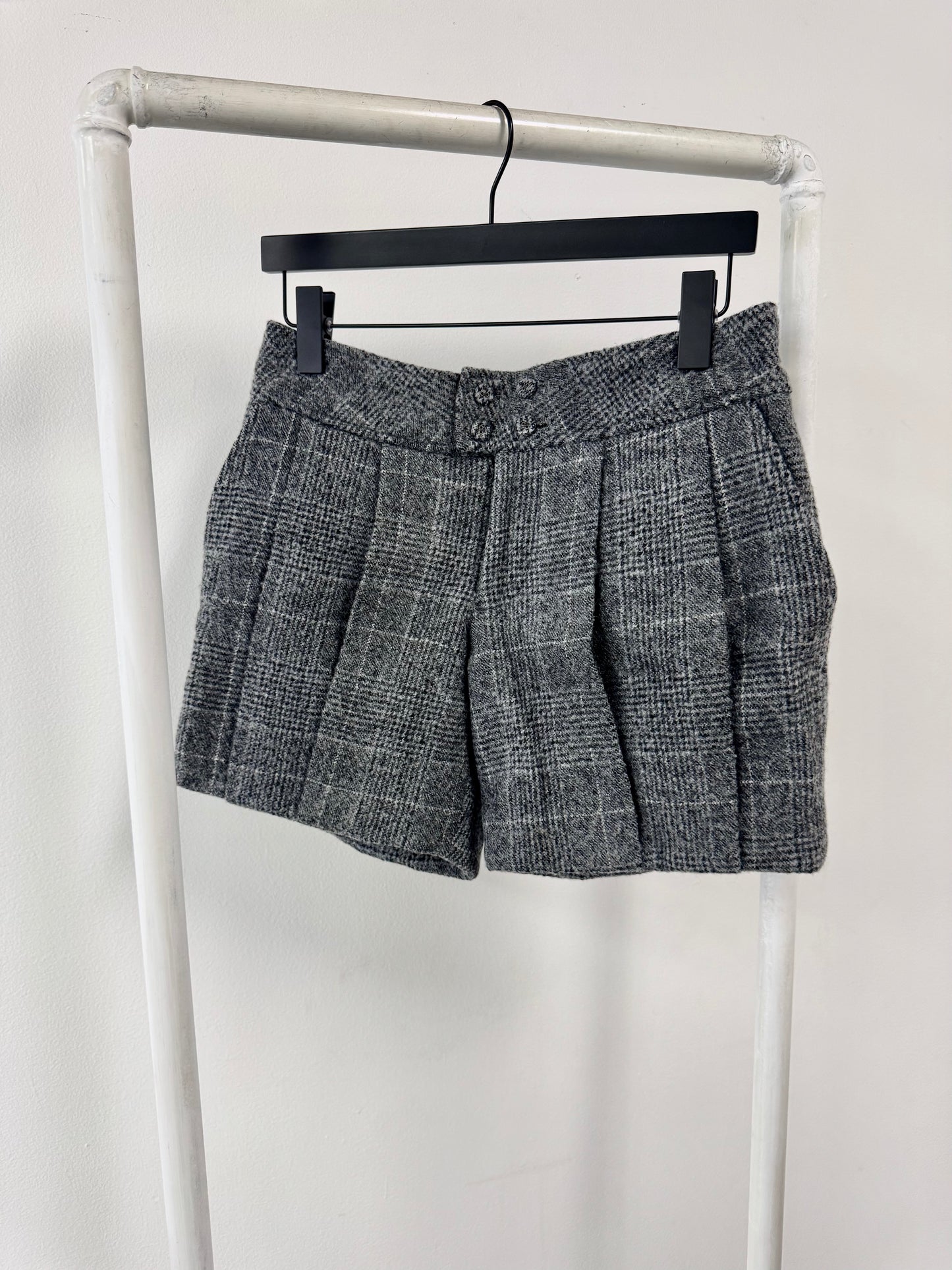 Wool Mini Shorts
