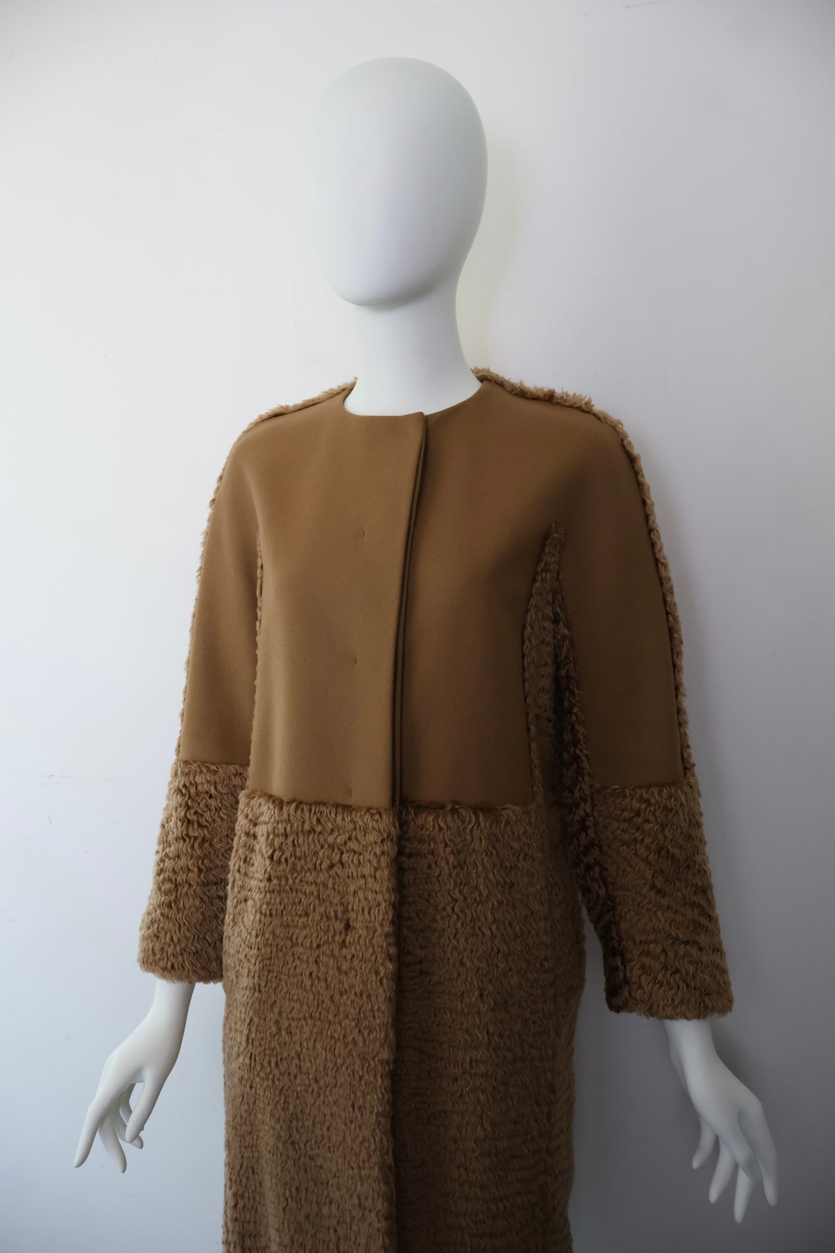 FW13 Veronique Branquinho Mohair Camel Coat