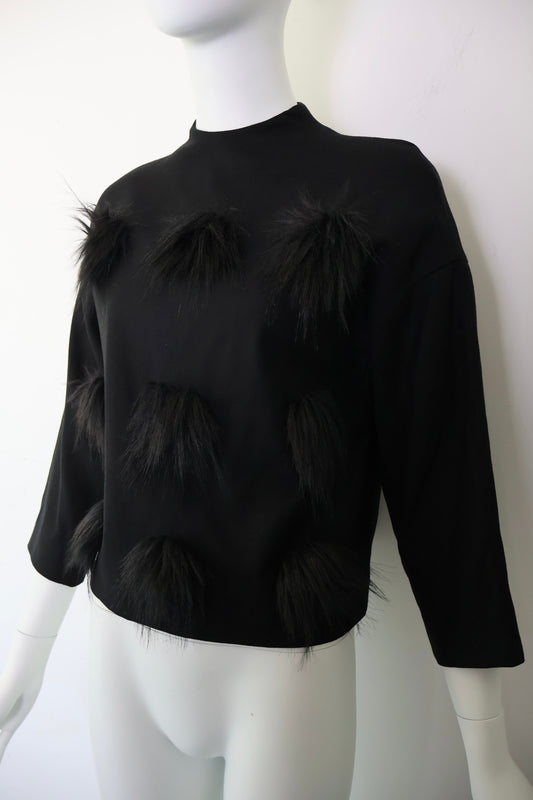 Japanese Label Pom Pom Top