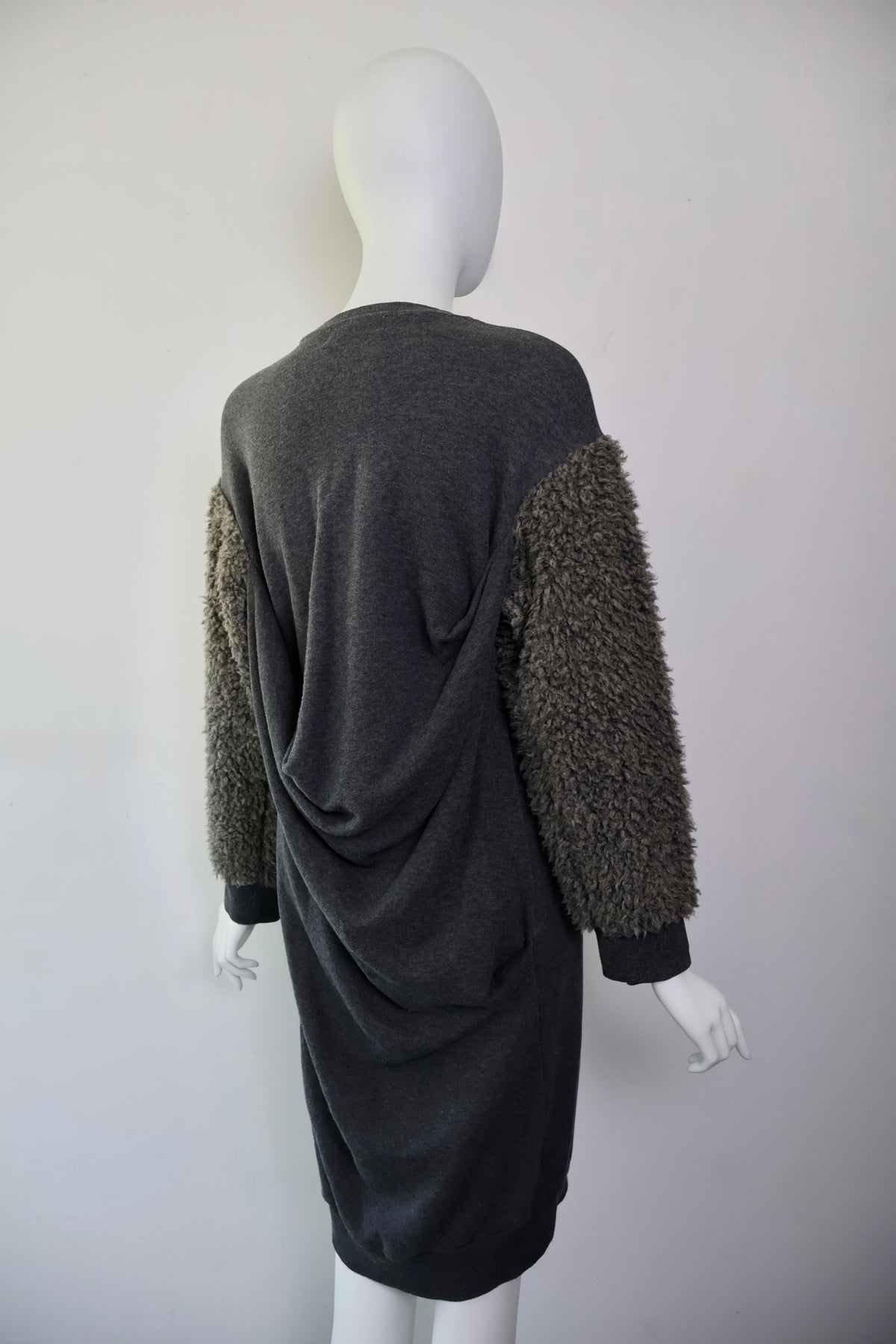 Hussein Chalayan Sherpa Sleeve Dress