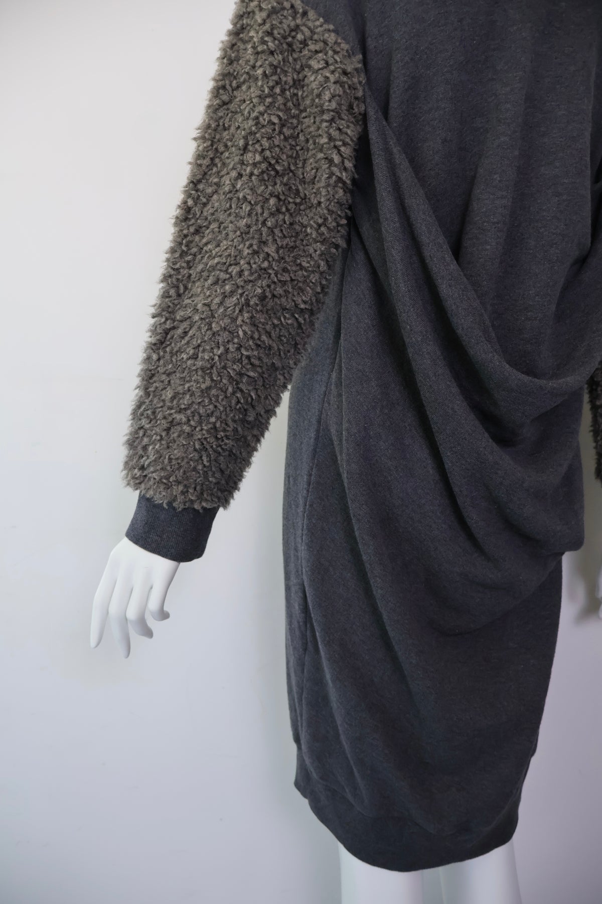 Hussein Chalayan Sherpa Sleeve Dress