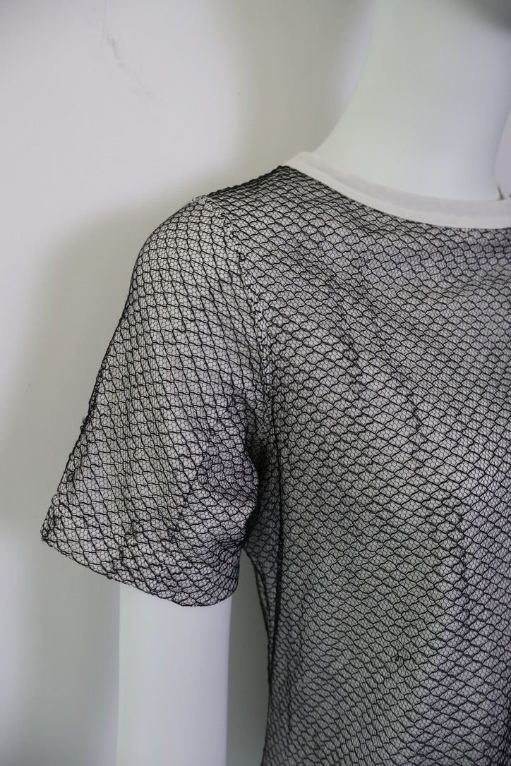2004 Comme des Garcons Deformed Mesh T-Shirt