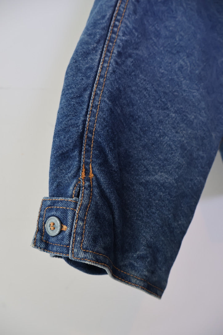 80s Italian Denim Bomber Jacket