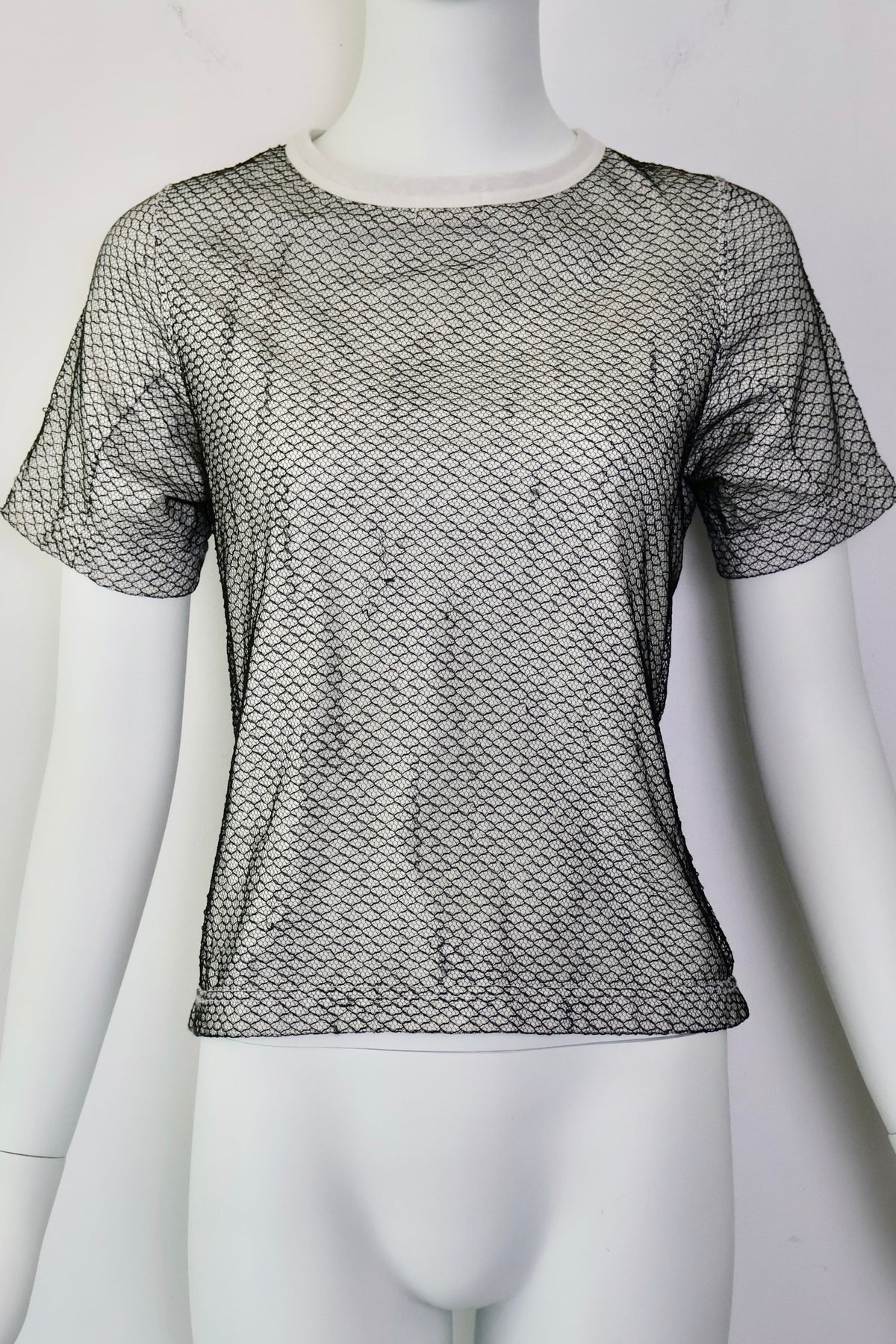 2004 Comme des Garcons Deformed Mesh T-Shirt