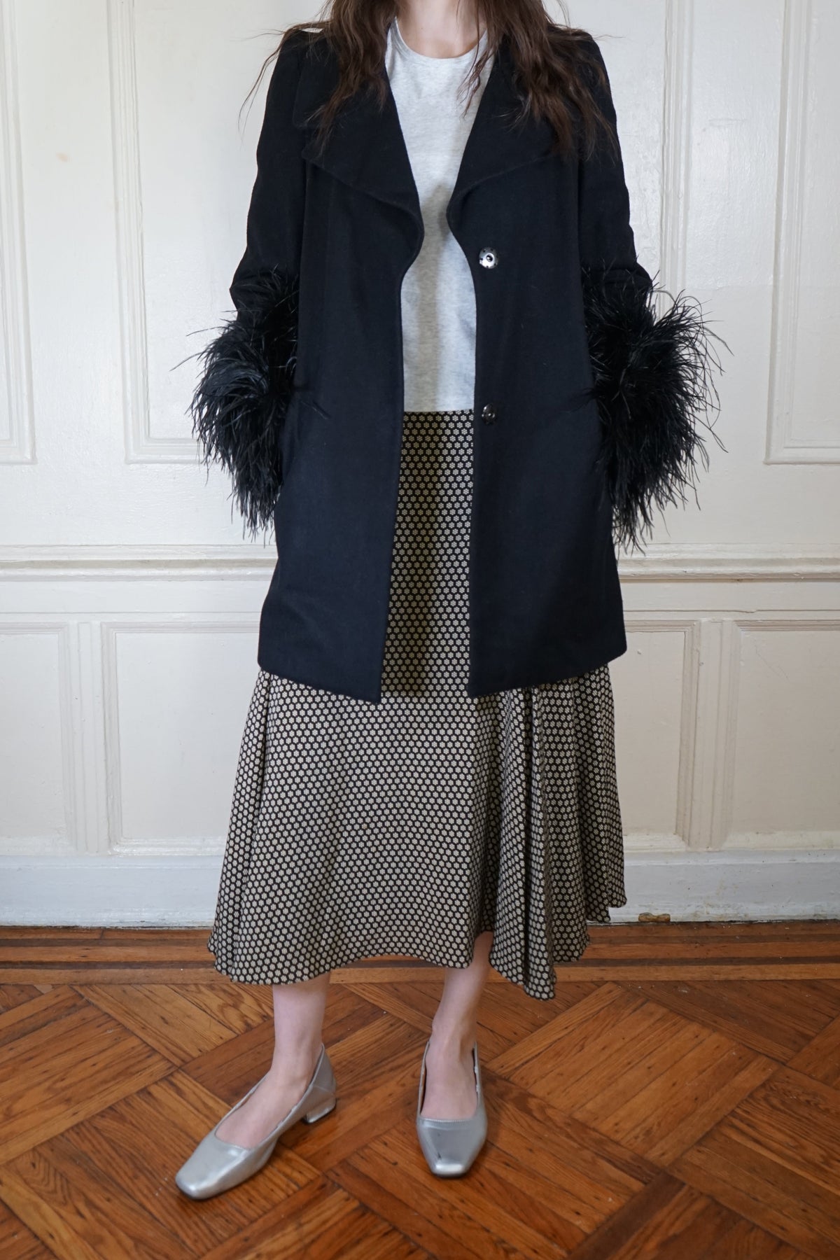 00s Miguel Adrover Silk Skirt