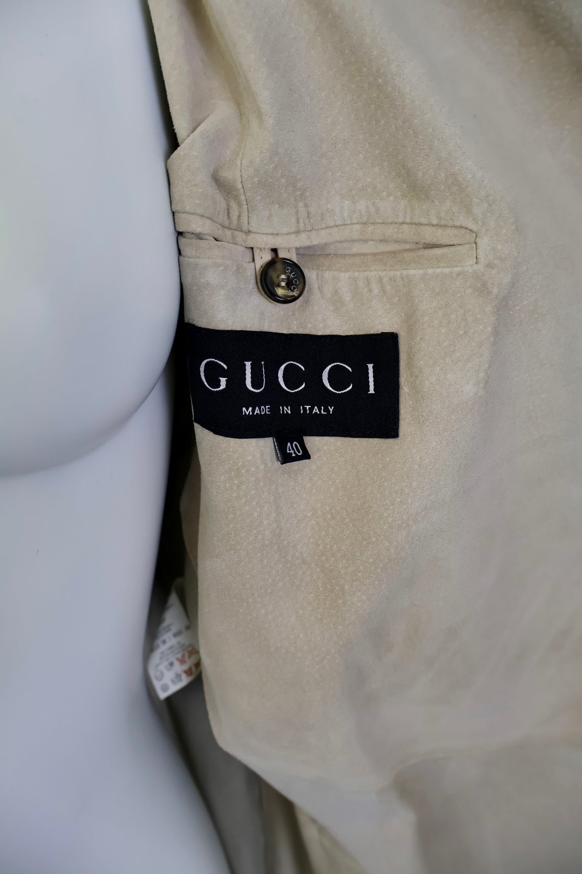 FW97 Tom Ford Gucci Suede Coat