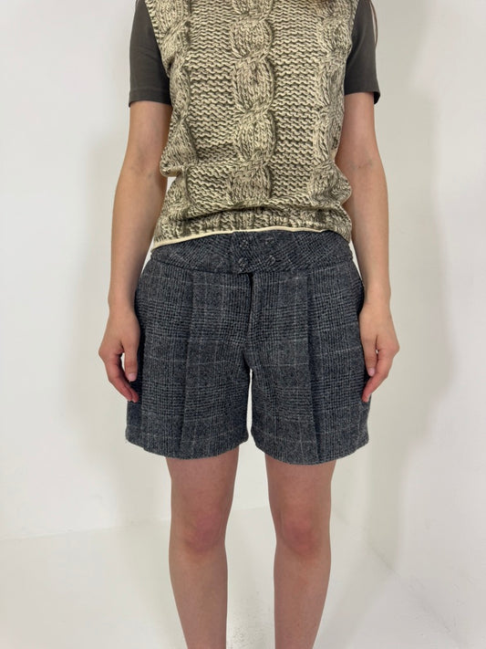 Wool Mini Shorts