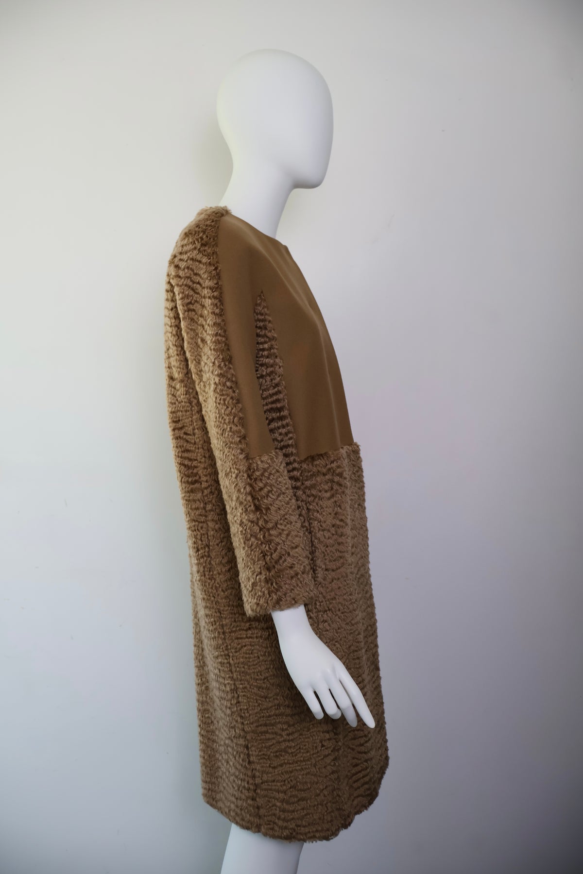 FW13 Veronique Branquinho Mohair Camel Coat