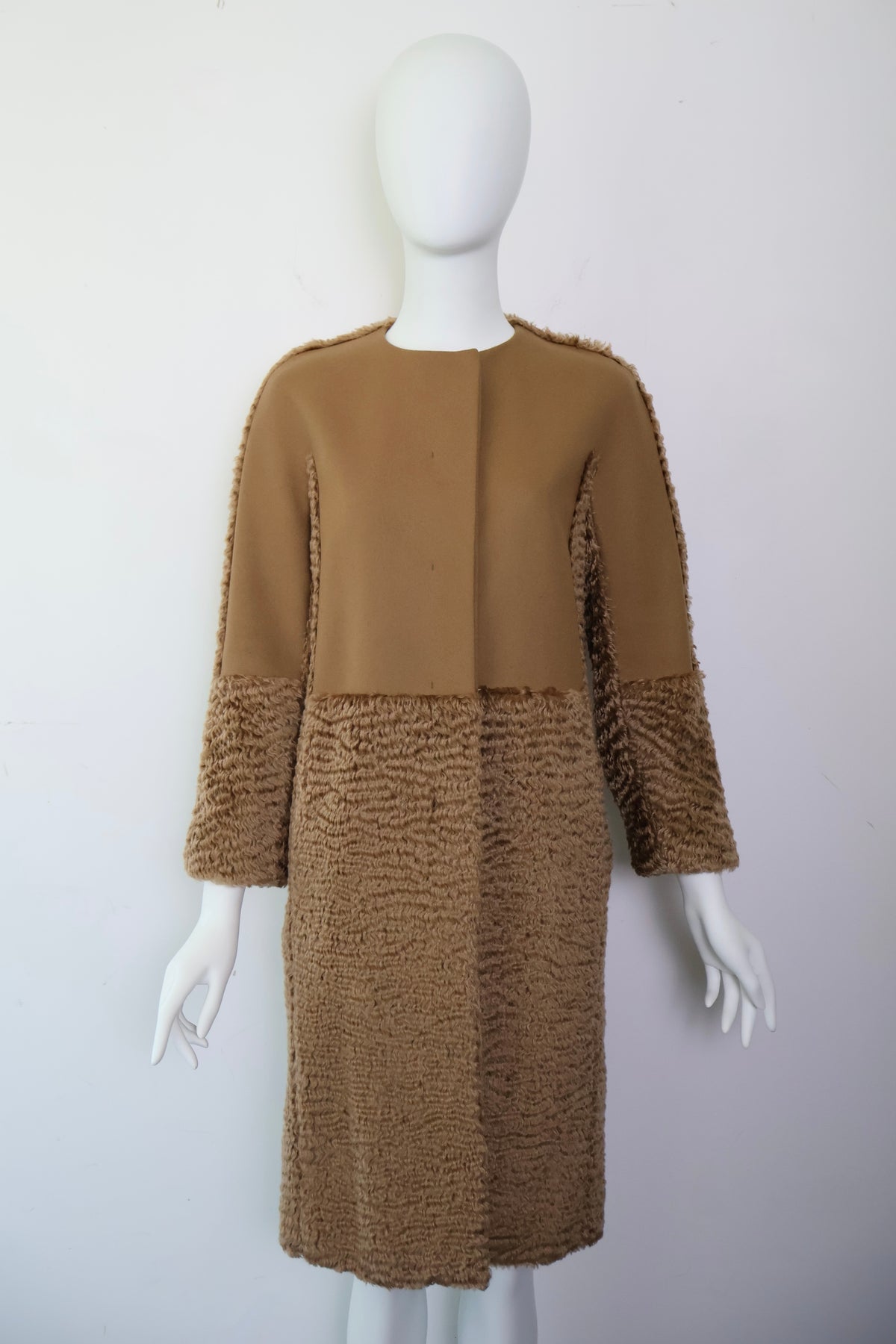 FW13 Veronique Branquinho Mohair Camel Coat