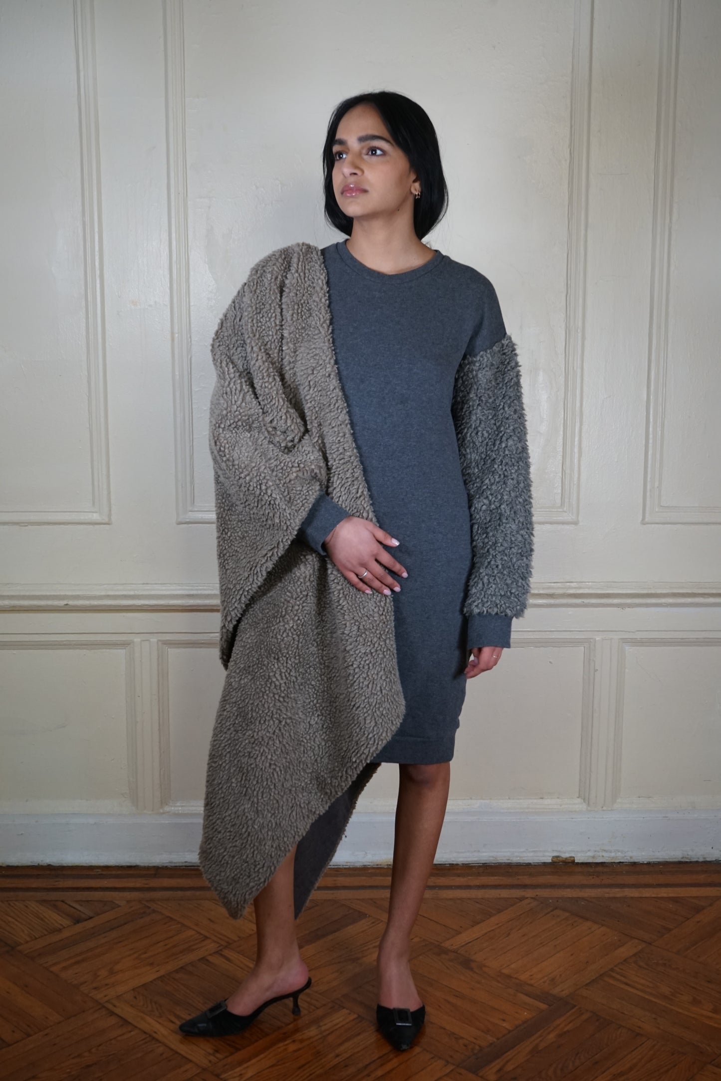 00s Japanese Boutique Label Blanket Shawl