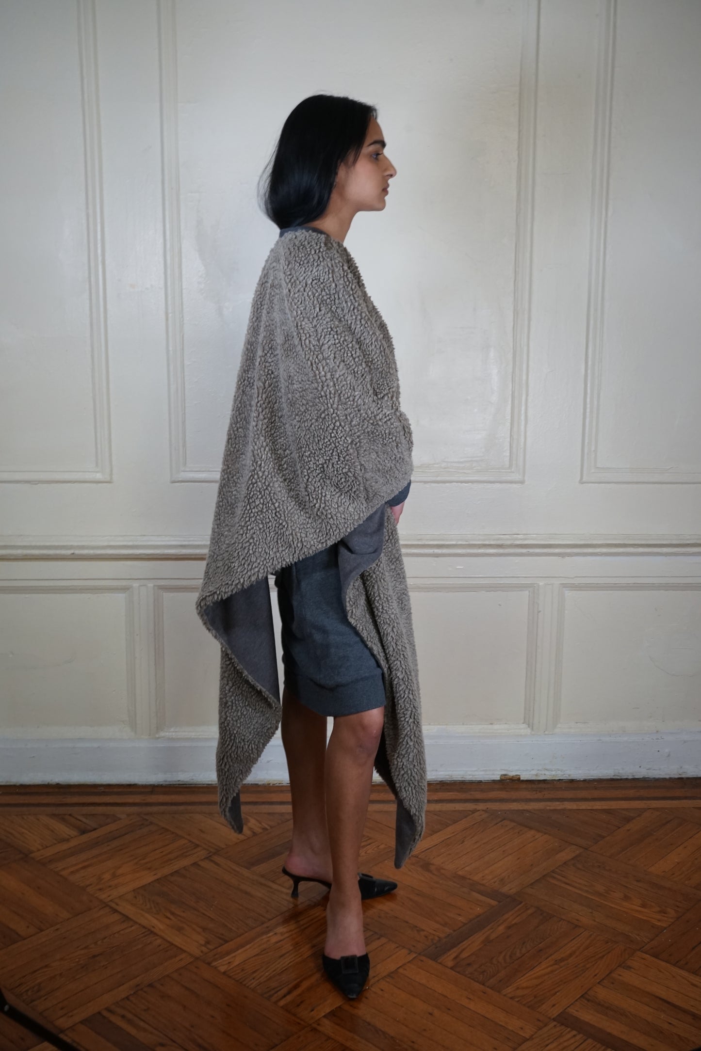 00s Japanese Boutique Label Blanket Shawl