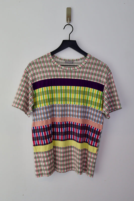 2010 Comme des Garçons Homme Patchwork Plaid T-Shirt