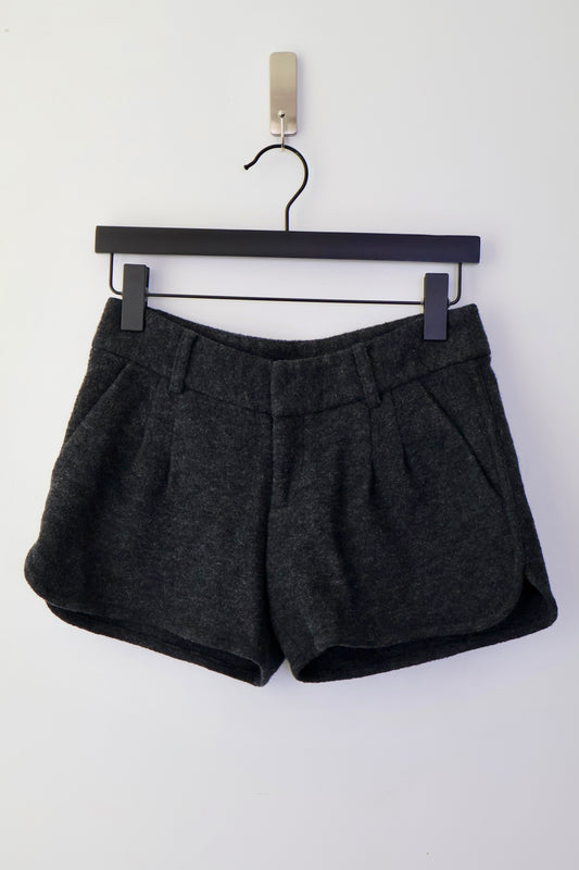 French Designer Wool Shorts