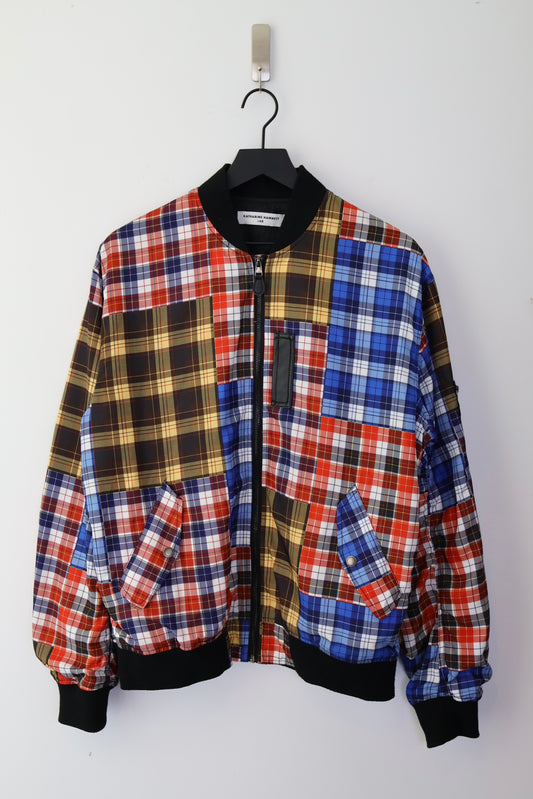 Katharine Hamnett Lab Plaid Bomber Jacket