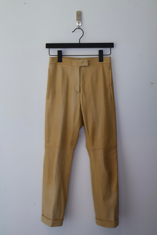 FW02 Ruffo Research Leather Pants