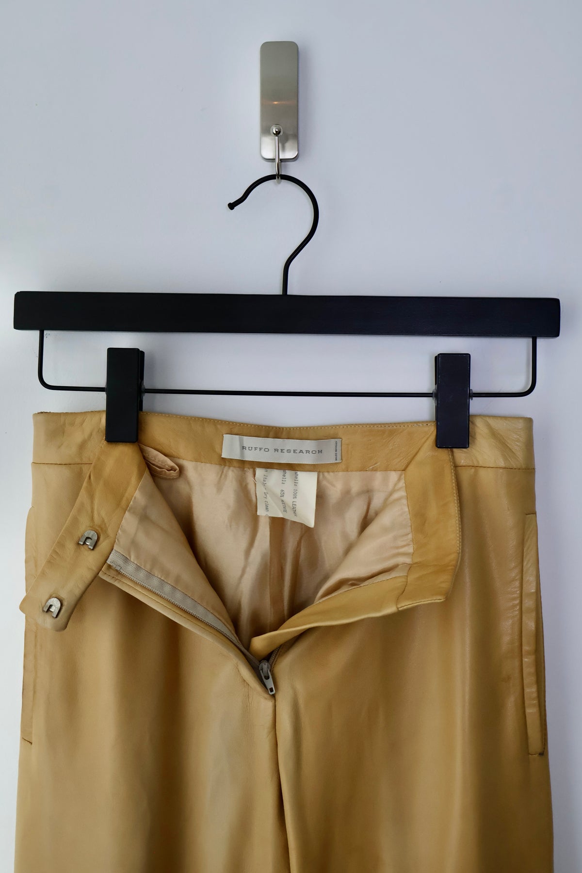 FW02 Ruffo Research Leather Trousers