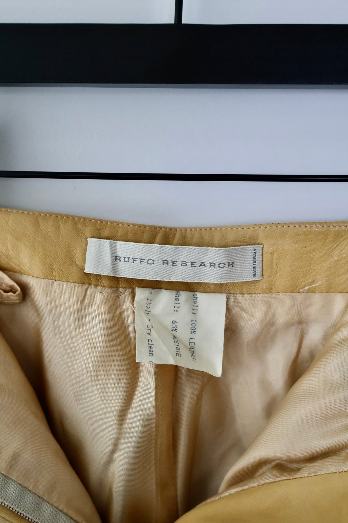 FW02 Ruffo Research Leather Trousers