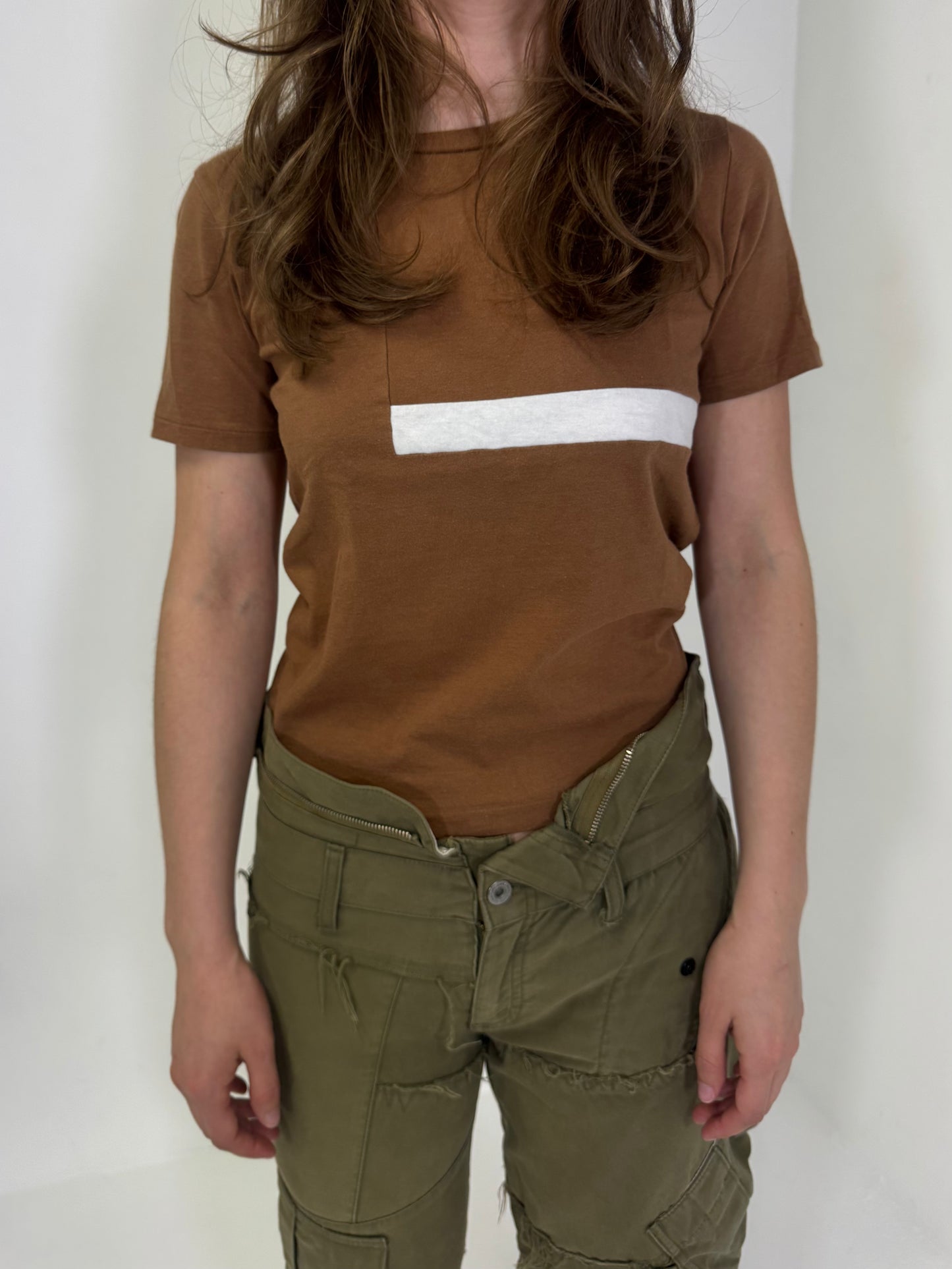Alfaspin White Stripe T-Shirt