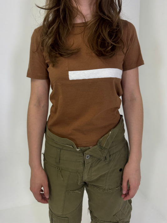 Alfaspin White Stripe T-Shirt