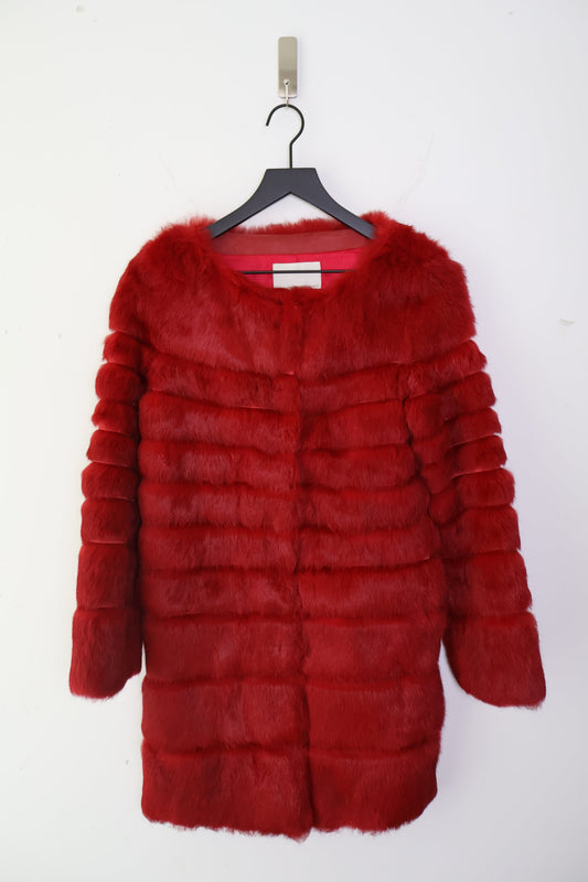 French Designer Rabbit Fur Coat