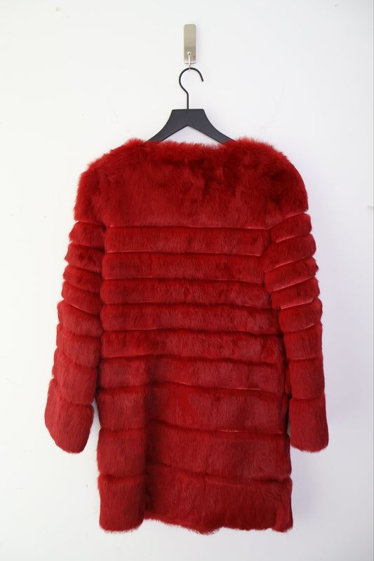 French Designer Rabbit Fur Coat