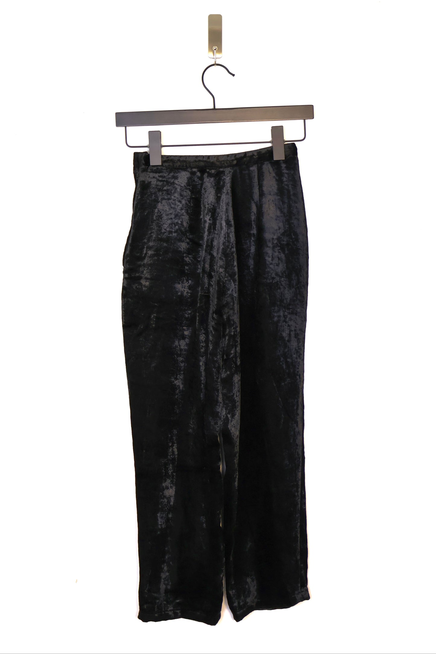 80s Comme des Garçons Crushed Velour Tapered Pants