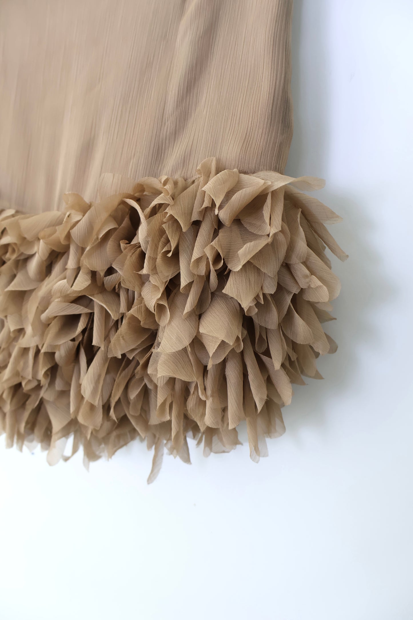 French Label Petal Ruffle Skirt