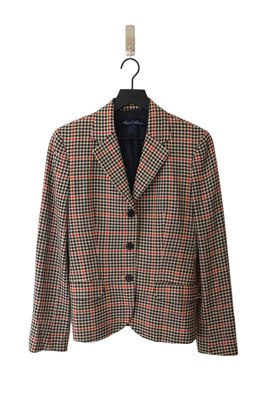 SS01 Miguel Adrover Gingham Check Blazer