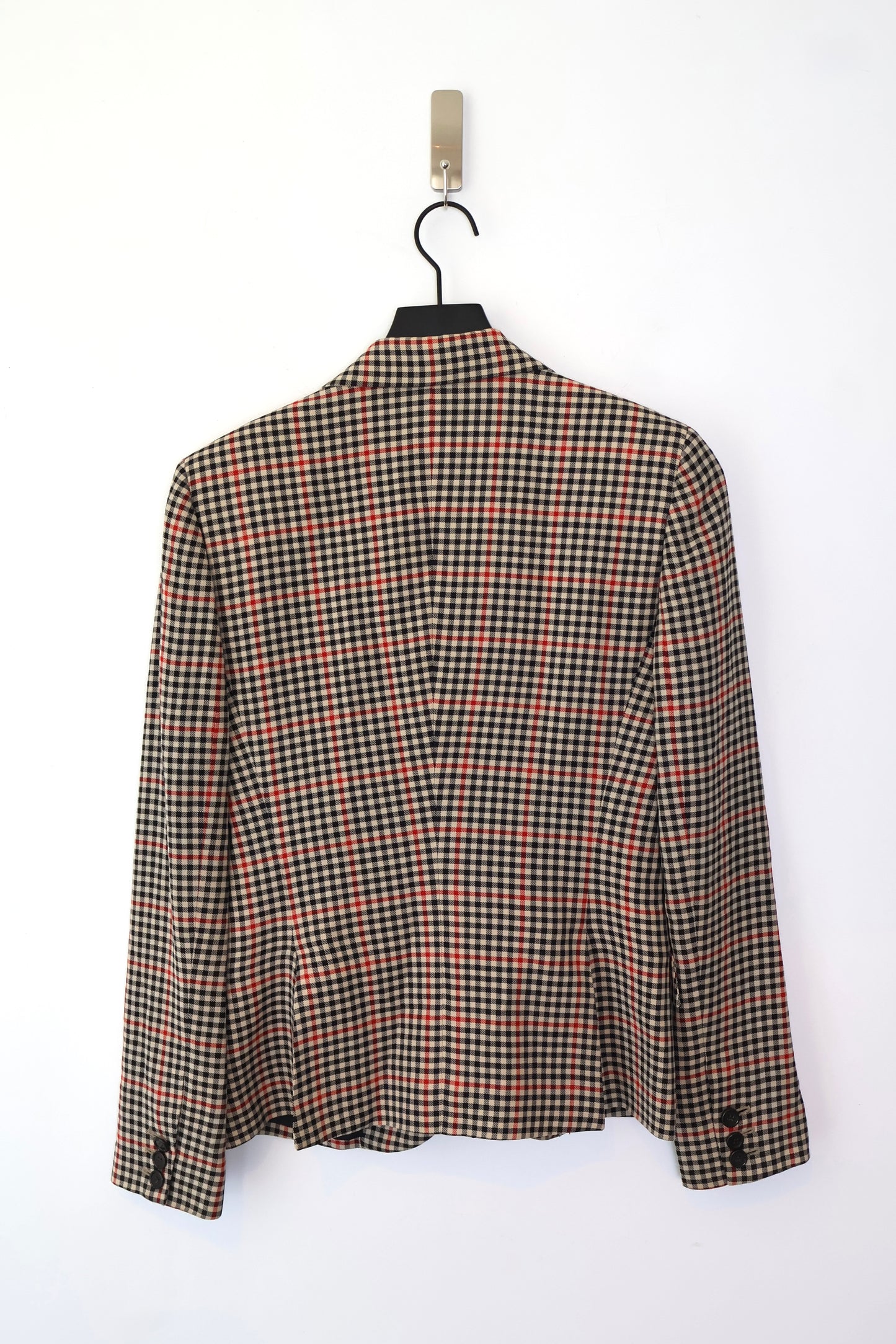 SS01 Miguel Adrover Gingham Check Blazer