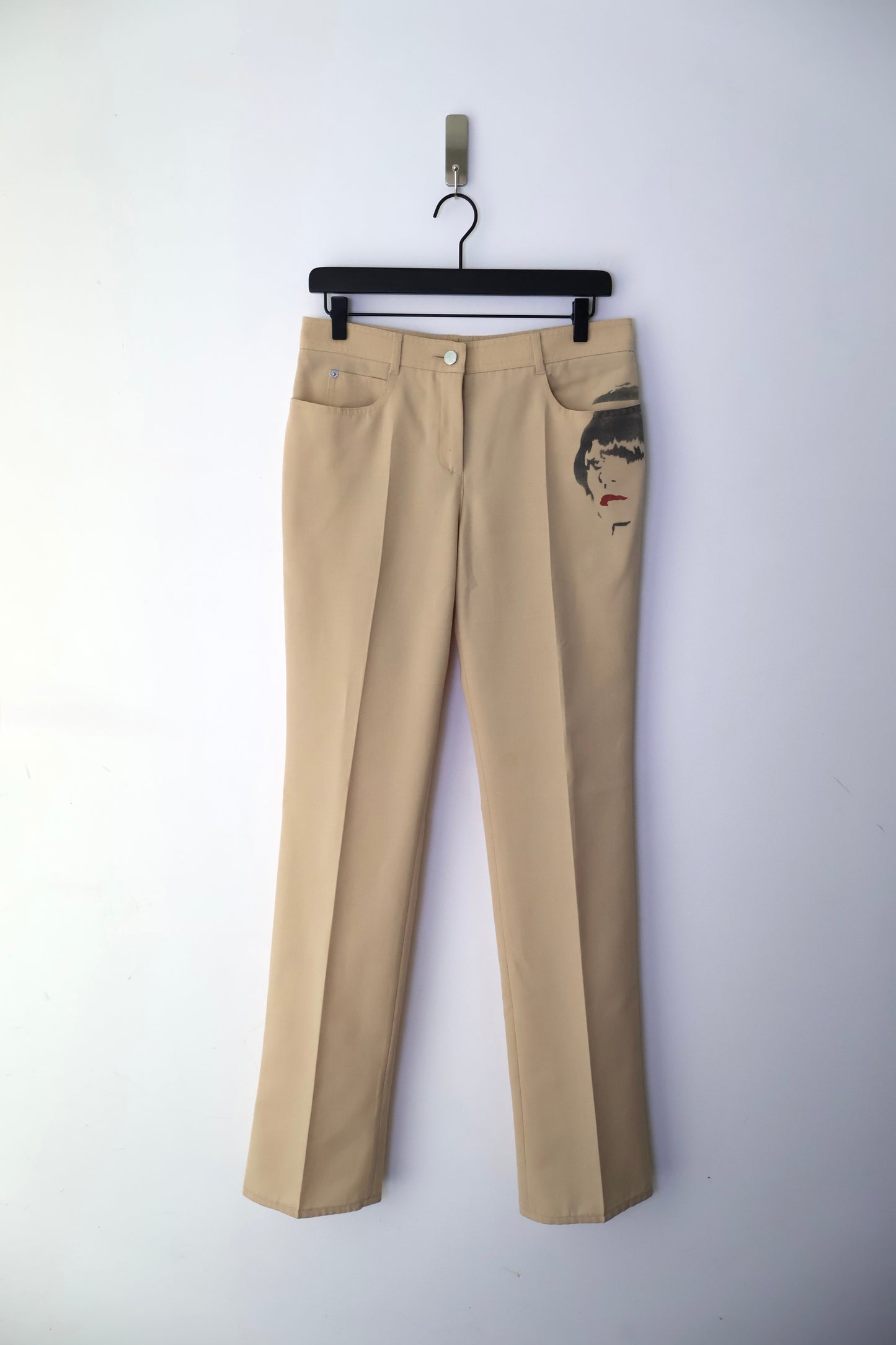 FW01 Chloé Face Print Trousers