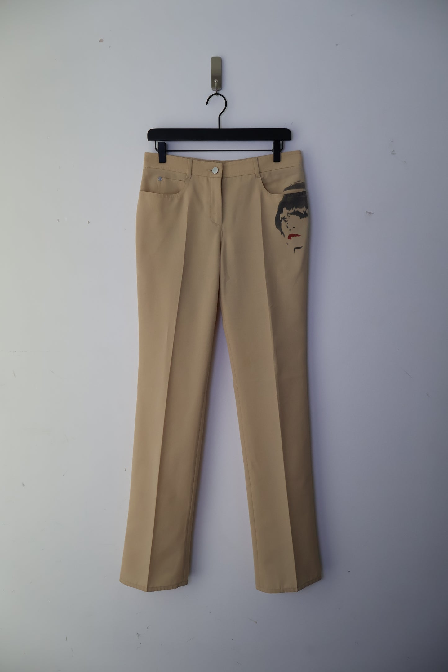 FW01 Chloé Face Print Trousers